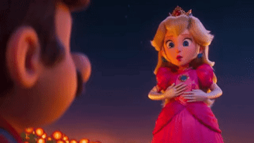 Mario Movie Princess Peaches Talking GIF