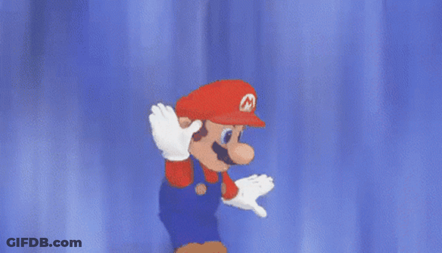 Mario Pumped Up Shimmy Dancing GIF
