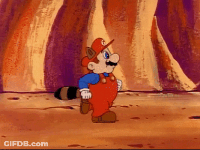 Mario Running And Stop GIF