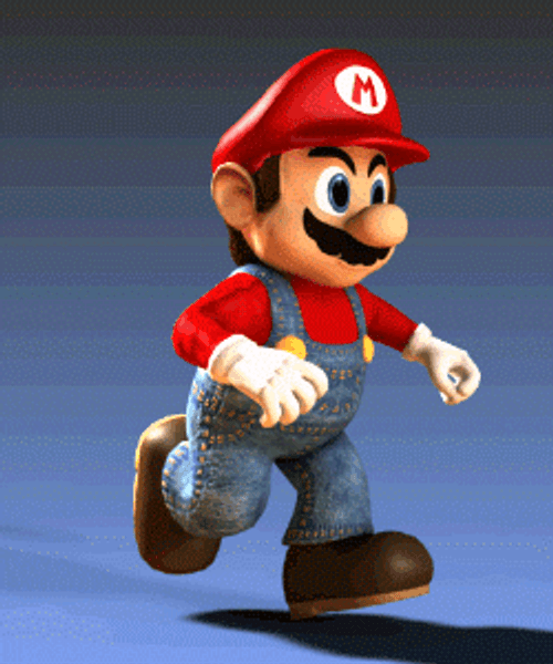 Mario Running Fast GIF