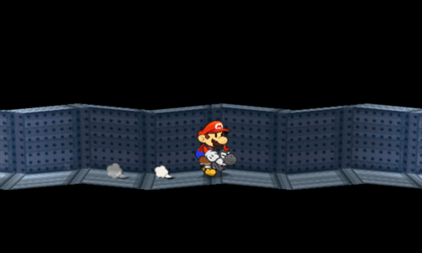 Mario Running Slowly On The Trail GIF