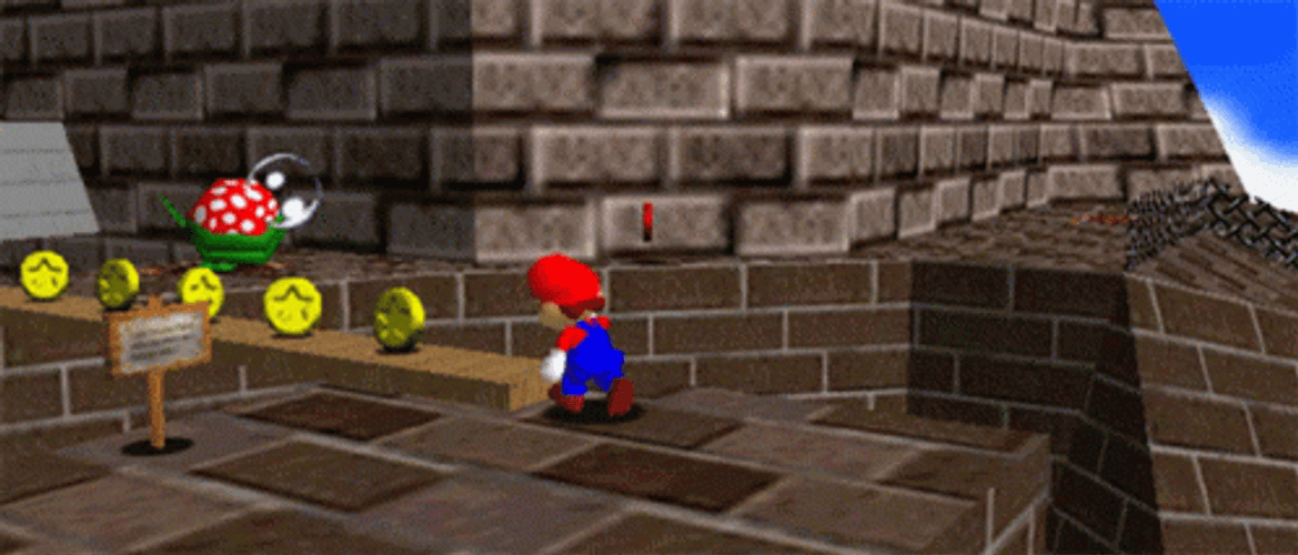 Mario Running To Collect Coins GIF