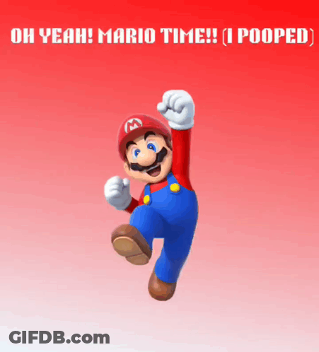 Mario Saying Oh Yeah Mario Time GIF
