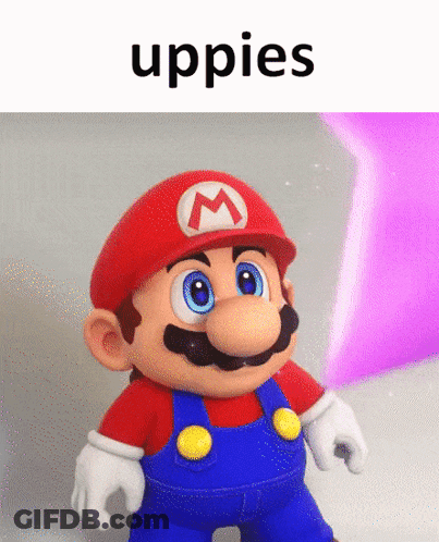 Mario Saying Uppies GIF