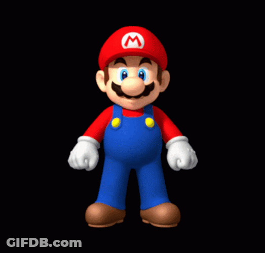 Mario Shoulder Shrug Dancing GIF