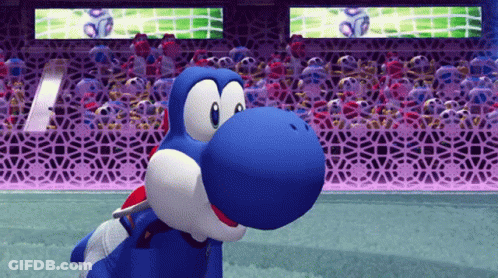 Mario Strikers Battle League Yoshi GIF
