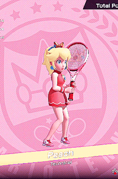 Mario Tennis Player Peach GIF