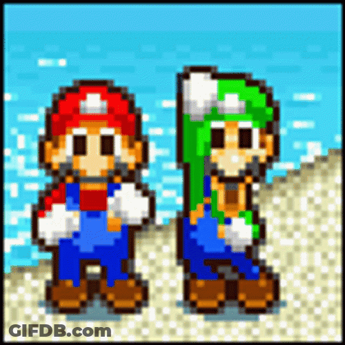 Marion And Luigi Jigging And Shaking GIF