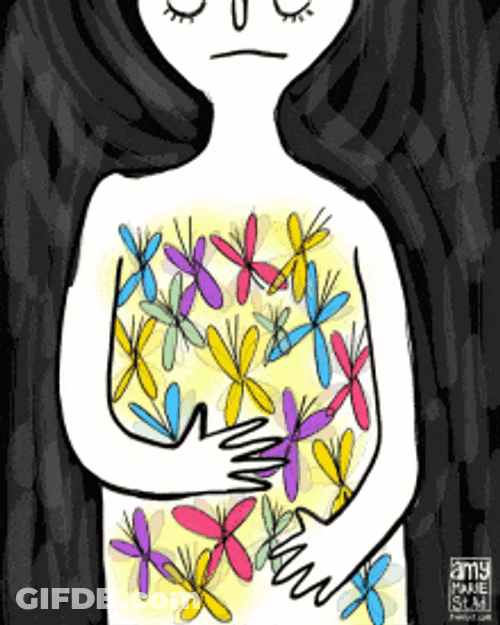 Mariposas En El Estomago GIF