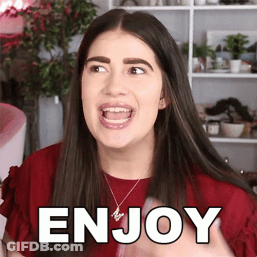 Marissa Rachel Saying Enjoy GIF