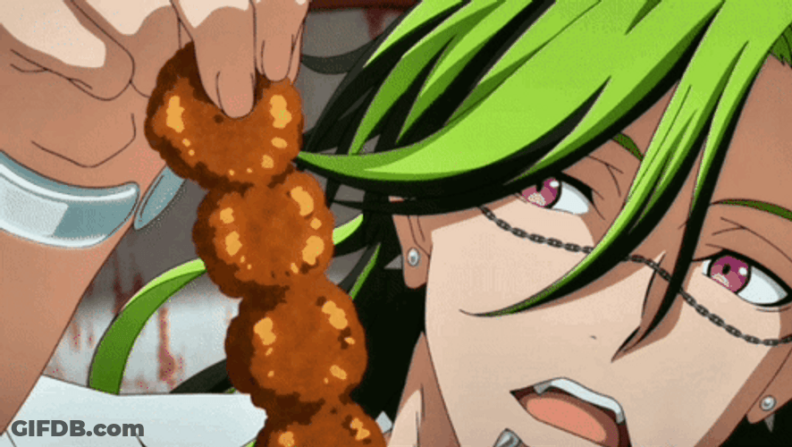 Marito Green Anime Eating GIF