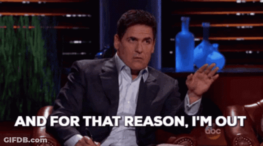 Mark Cuban And For That Reason Im Out GIF