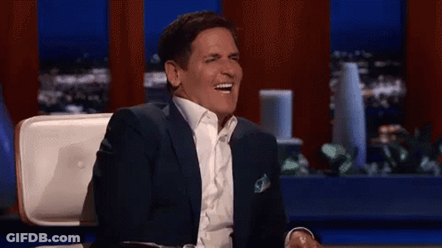 Mark Cuban Face Palm Laughing GIF