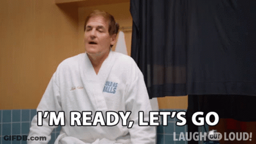 Mark Cuban Im Ready Lets Go GIF