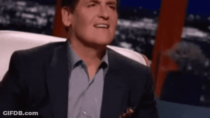 Mark Cuban Looking Down GIF
