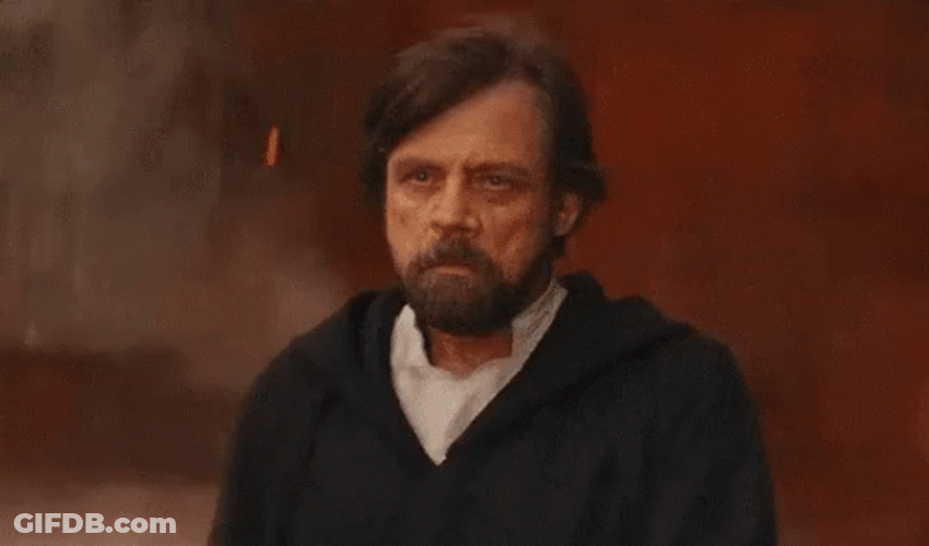 Mark Hamill Poker Face Shoulder Brush GIF