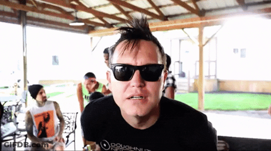 Mark Hoppus Grin GIF