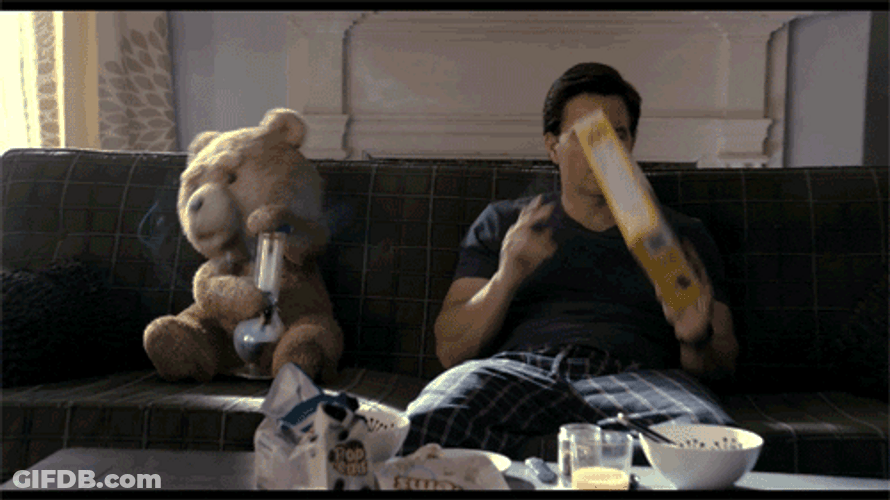 Mark Wahlberg And Ted Wasted GIF
