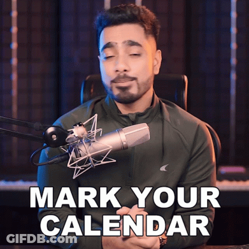 Mark Your Calendar Unmesh Dinda GIF