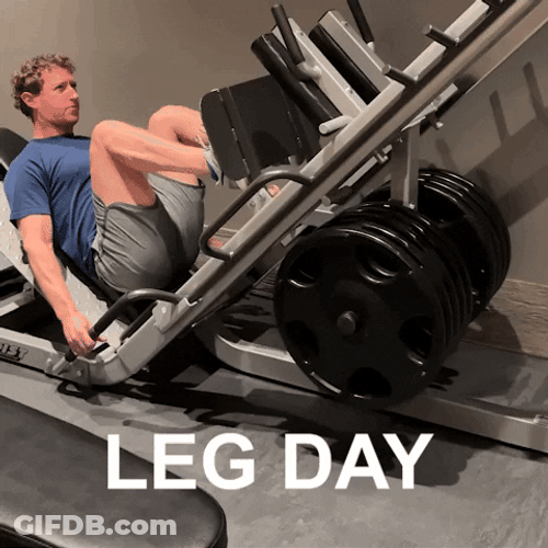 Mark Zuckerberg Leg Day Work Out GIF