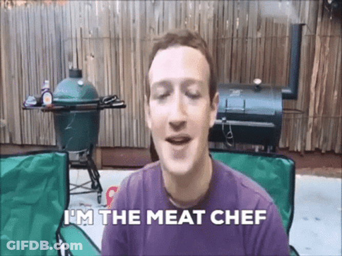 Mark Zuckerberg The Meat Chef GIF