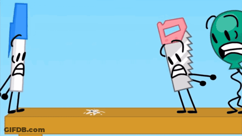Marker Saw And Balloon On Table GIF