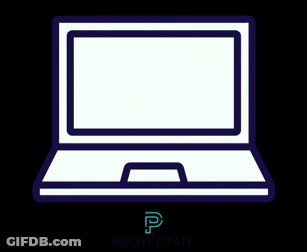 Marketing Laptop 2D Art Simple GIF