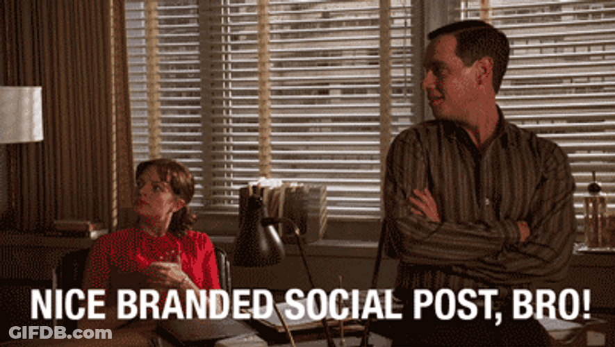 Marketing Nice Branded Social Post Mad Men GIF