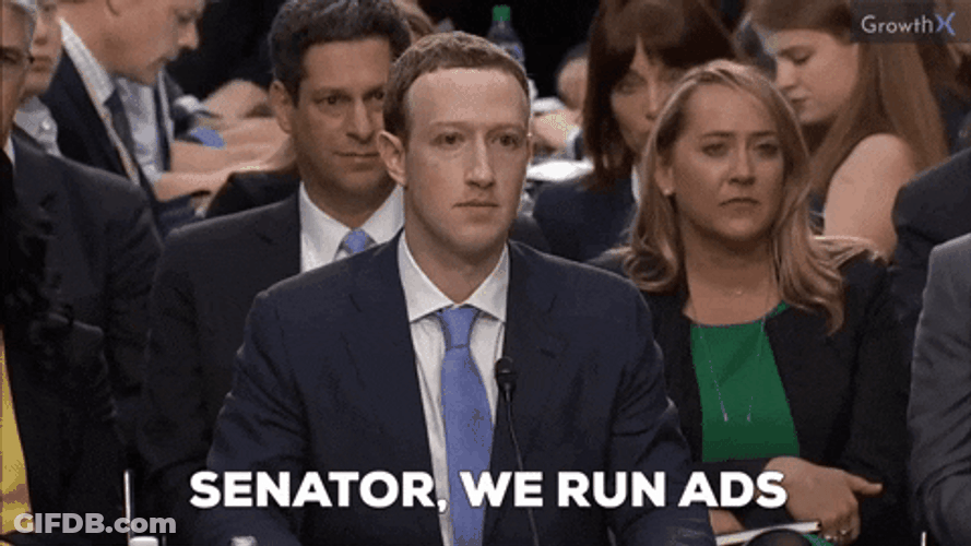 Marketing We Run Ads Mark Zuckerberg GIF