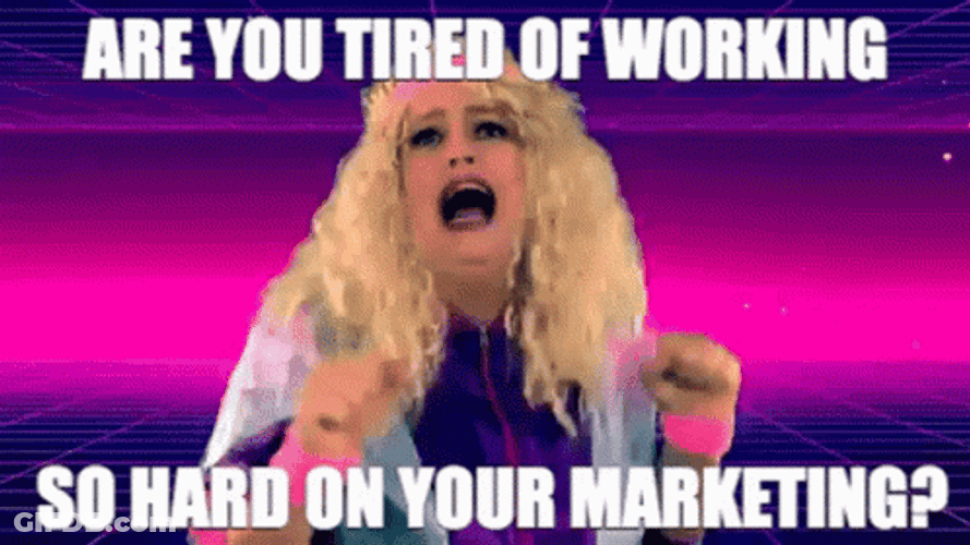 Marketing Working So Hard GIF