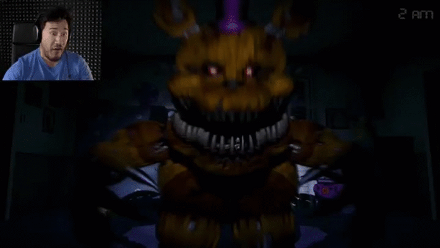 Markiplier Scared By Monster GIF