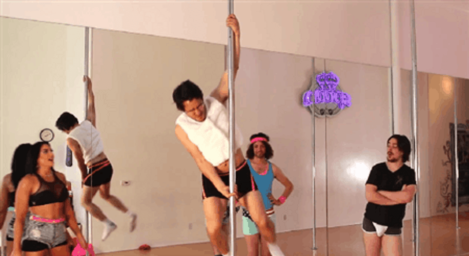 Markiplier Tries Pole Dancing GIF