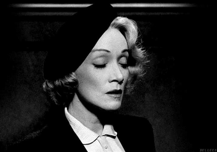 Marlene Dietrich Deep Breath GIF