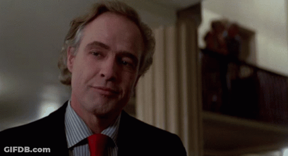 Marlon Brando Last Tango Smile GIF