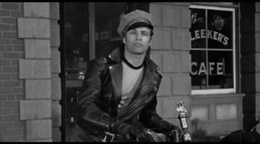 Marlon Brando Wild One 1953 Movie GIF