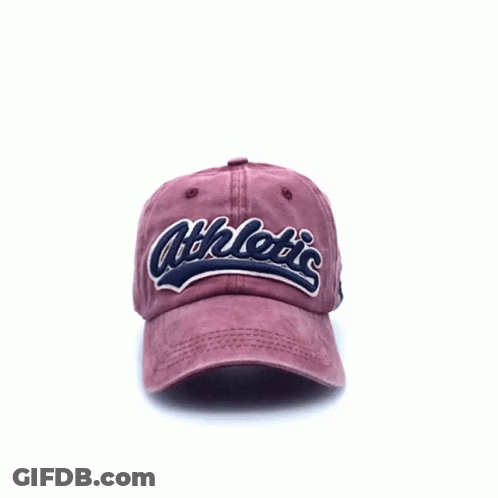 Maroon Baseball Cap With Ohio GIF