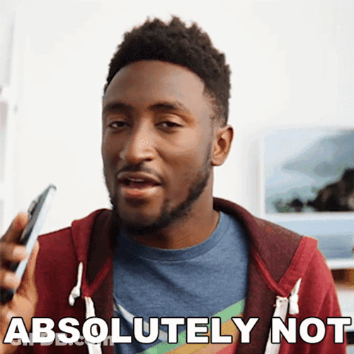 Marques Brownlee Disagree Absolutely Not GIF