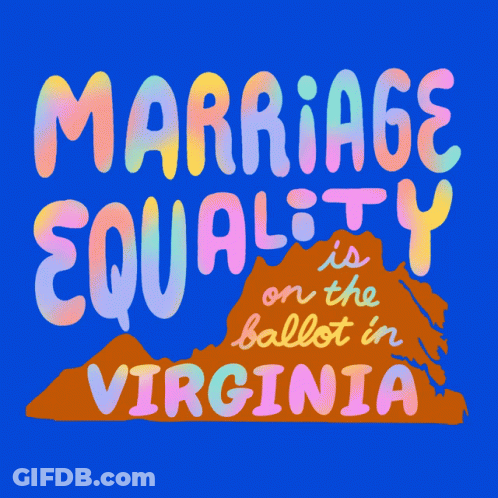 Marriage Equality On The Ballot In Virginia Colorful Letters GIF