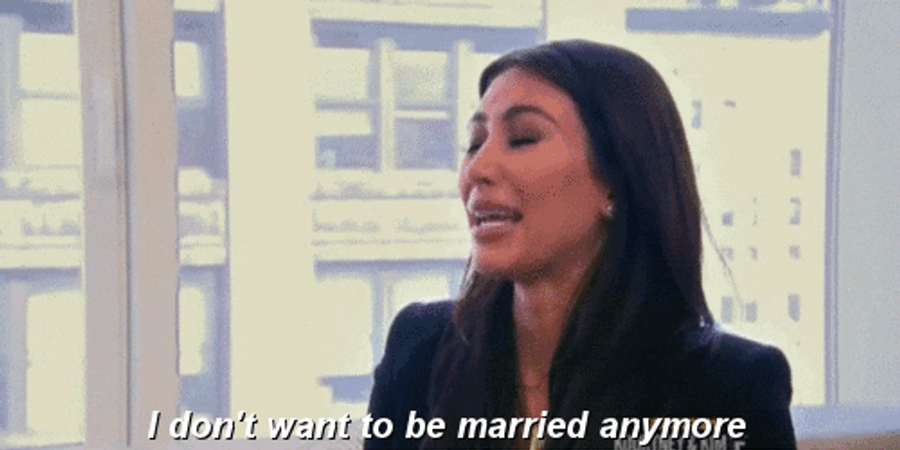 Married Celebrities Kim Kardashian GIF