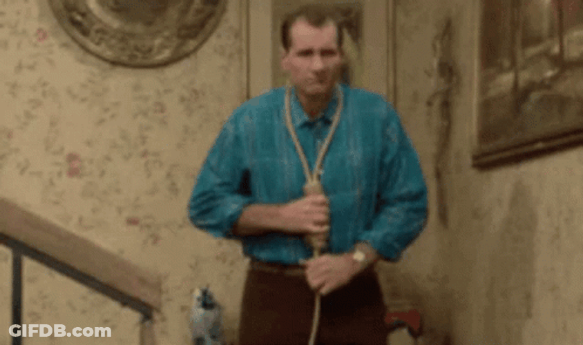 Married With Children Al Bundy Noose Tying GIF