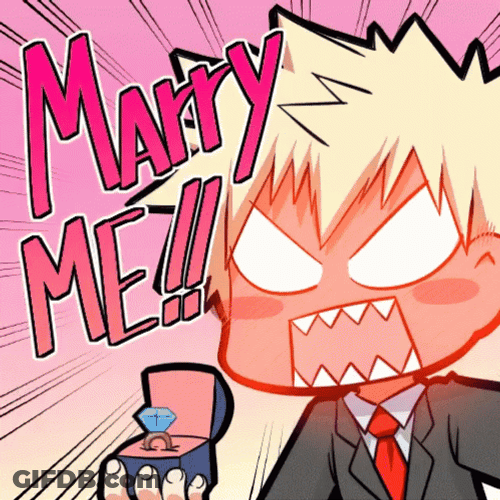 Marry Me Bakugou GIF