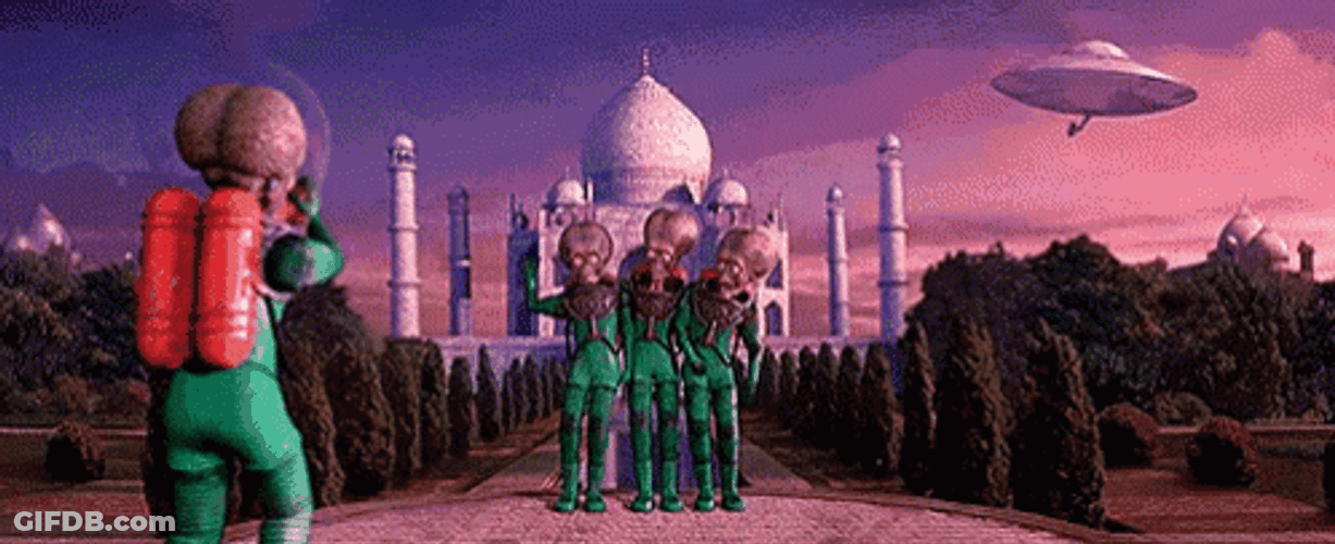 Mars Attacks Taking Photos GIF