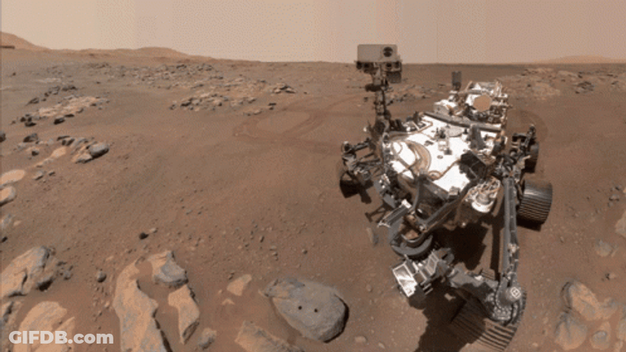 Mars Rover Rotating Camera GIF