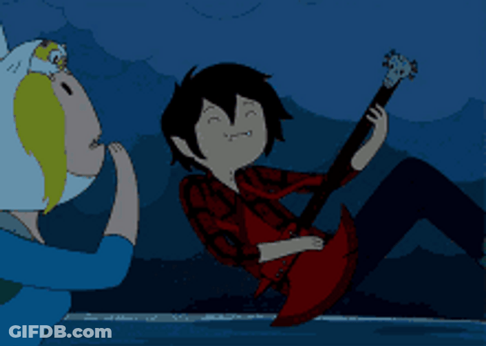 Marshall Lee Adventure Time Laughing With Fiona GIF