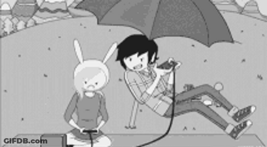 Marshall Lee Adventure Time Playing With Fiona GIF