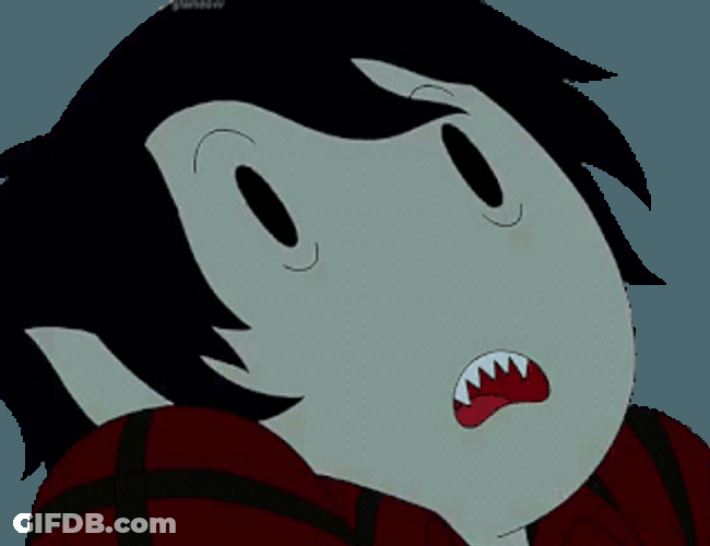 Marshall Lee Adventure Time Shocked Reaction GIF