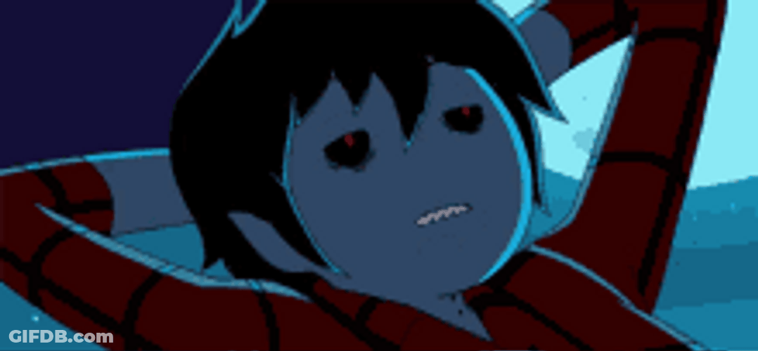 Marshall Lee Adventure Time Talking While Floating GIF