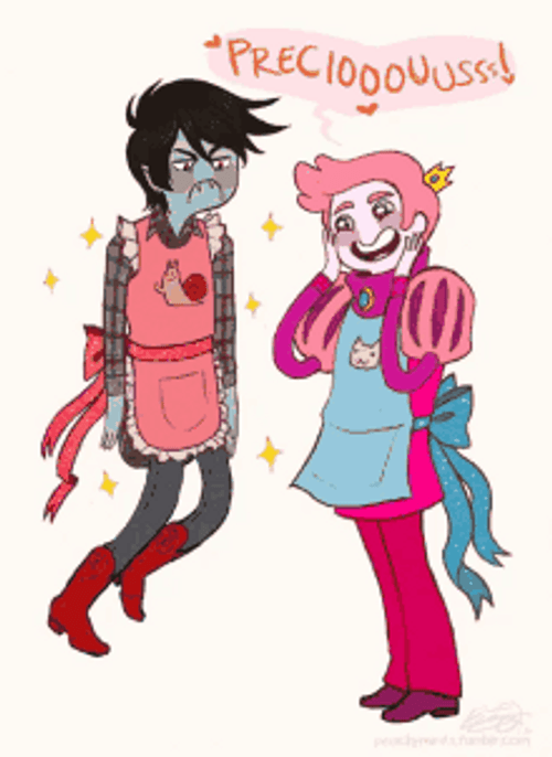 Marshall Lee And Prince Gumball Adventure Time Art GIF