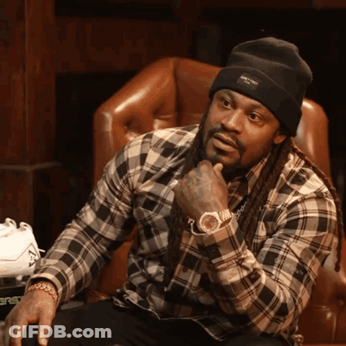 Marshawn Lynch Caressing Chin GIF