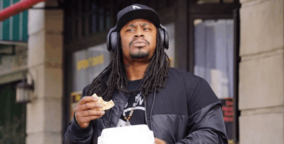 Marshawn Lynch Headphones GIF